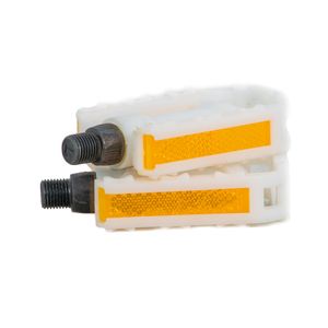 Paquete de 5 pedales de plástico para bicicleta Veloci r12 blanco