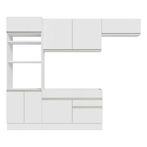 Cocina integral Madesa 270cm blanco glamy 15