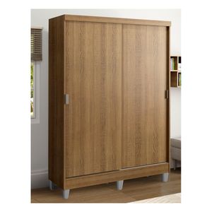 Clóset Madesa 2 puertas corredizas con pies marron luke