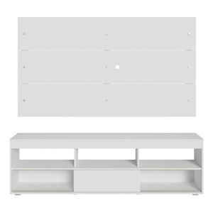 Mueble para TV y panel Madesa hasta 65" blanco orlando