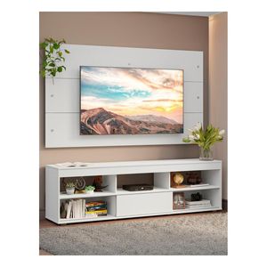 Mueble para TV y panel Madesa hasta 65" blanco orlando