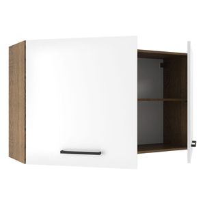 Gabinete superior Madesa 120cm 2 puertas marron blanco agata