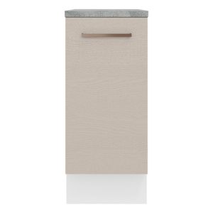 Gabinete bajo Madesa agata 35cm 1 puerta blanco crema