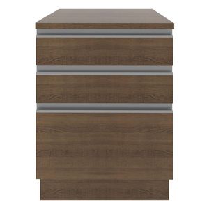 Gabinete bajo Madesa 60cm 3 cajones glamy marron