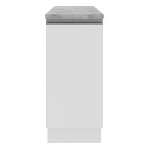 Gabinete bajo Madesa 35 cm 1 puerta blanco glamy