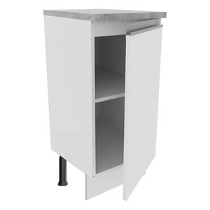Gabinete bajo Madesa 35 cm 1 puerta blanco glamy