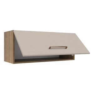 Gabinete superior 80cm 1 puerta abatible marron crema agata