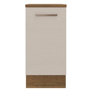 Gabinete bajo Madesa 40cm 1 puerta marron crema agata