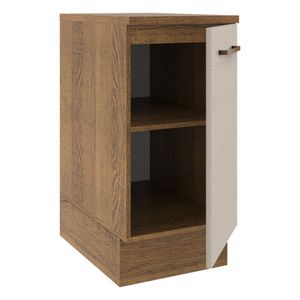 Gabinete bajo Madesa 40cm 1 puerta marron crema agata