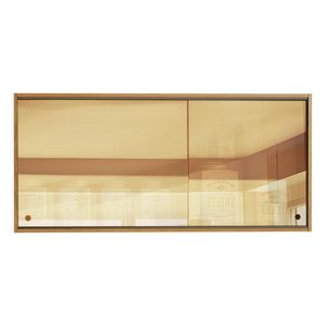 Gabinete superior Madesa 2 puertas correderas vidrio reflejante emilly