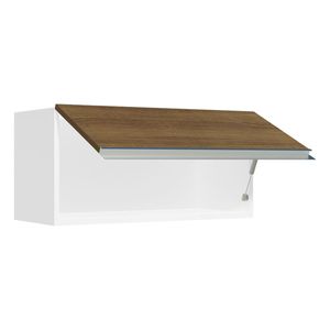 Gabinete superior Madesa 70cm 1 puerta abatible marron crema agata