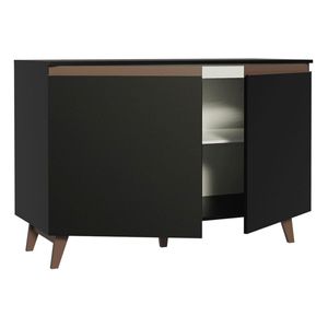 Gabinete Madesa 120cm 2 puertas negro reims