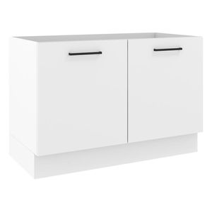 Gabinete bajo para fregadero Madesa con 2 puertas blanco agata