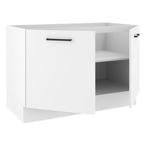 Gabinete bajo para fregadero Madesa con 2 puertas blanco agata