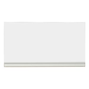 Gabinete superior 60cm 1 puerta abatible marron blanco glamy