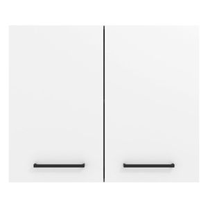 Gabinete superior Madesa 80cm 2 puertas marron blanco agata