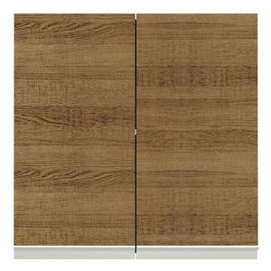 Gabinete superior Madesa 70cm 2 puertas blanco marron glamy