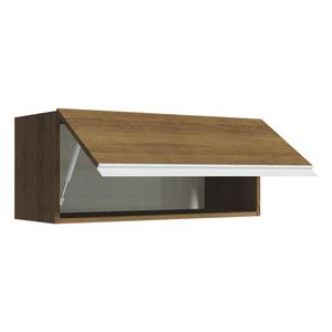 Gabinete superior Madesa 80cm 1 puerta abatible marron glamy
