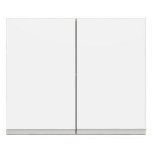 Gabinete superior Madesa 80cm 2 puertas marron blanco glamy
