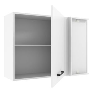 Gabinete superior de esquina Madesa 1 puerta blanco agata