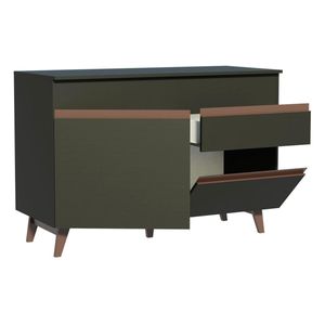 Gabinete Madesa 120cm con encimera negro reims