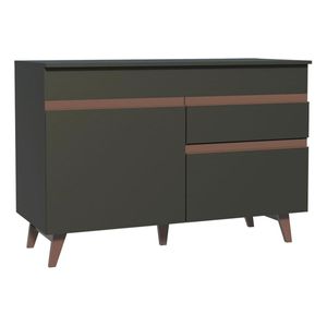 Gabinete Madesa 120cm con encimera negro reims