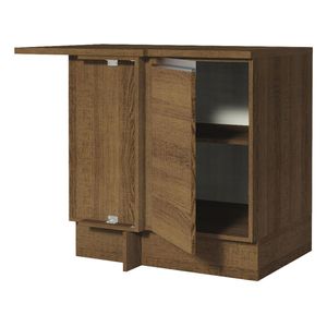 Gabinete bajo de esquina Madesa 1 puerta  marron glamy