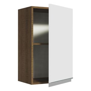 Gabinete superior Madesa 40cm 1 puerta marron blanco glamy