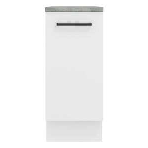 Gabinete bajo Madesa 35cm 1 puerta blanco agata