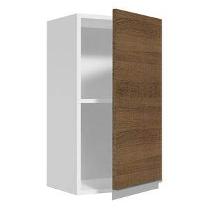Gabinete superior Madesa 35cm 1 puerta blanco marron glamy