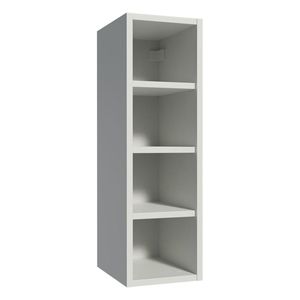Gabinete superior botellero con 4 nichos 20cm para cocina blanco glamy y agata