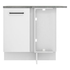 Gabinete bajo de esquina Madesa 1 puerta blanco agata