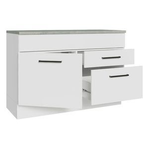 Gabinete Madesa 120cm con encimera blanco agata