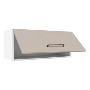 Gabinete superior 80cm 1 puerta abatible agata blanco crema