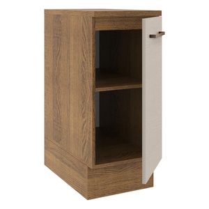 Gabinete bajo Madesa 35cm 1 puerta marron crema agata