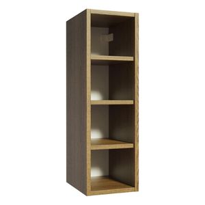 Gabinete superior botellero con 4 nichos 20cm para cocina glamy y agata marron