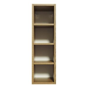 Gabinete superior botellero con 4 nichos 20cm para cocina glamy y agata marron