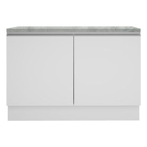 Gabinete Madesa 120cm con encimera blanco glamy