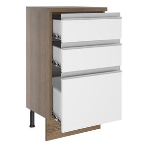 Gabinete bajo Madesa 40 cm 3 cajones mb glamy