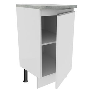 Gabinete bajo Madesa 1 puerta 40 cm blanco glamy