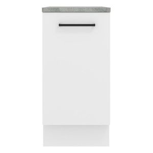 Gabinete bajo Madesa 40cm 1 puerta blanco agata
