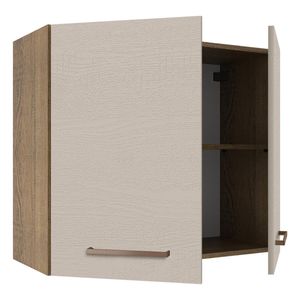 Gabinete superior Madesa 80cm 2 puertas marron crema agata