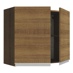 Gabinete superior Madesa 80cm 2 puertas marron glamy