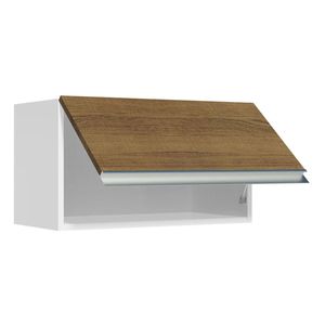 Gabinete superior Madesa 60cm 1 puerta abatible blanco marron glamy