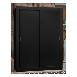 Closet Madesa 2 puertas negro denver