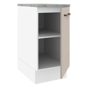 Gabinete bajo Madesa 40cm 1 puerta blanco crema