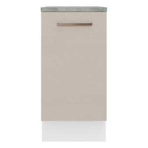 Gabinete bajo Madesa 40cm 1 puerta blanco crema