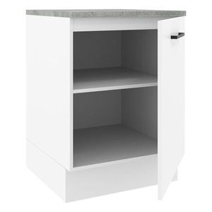 Gabinete bajo Madesa 60 cm 1 puerta blanco agata