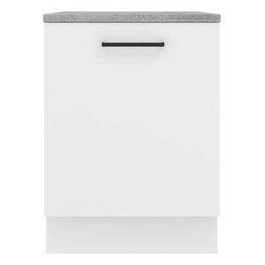 Gabinete bajo Madesa 60 cm 1 puerta blanco agata