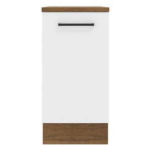 Gabinete bajo Madesa 40cm 1 puerta marron blanco agata